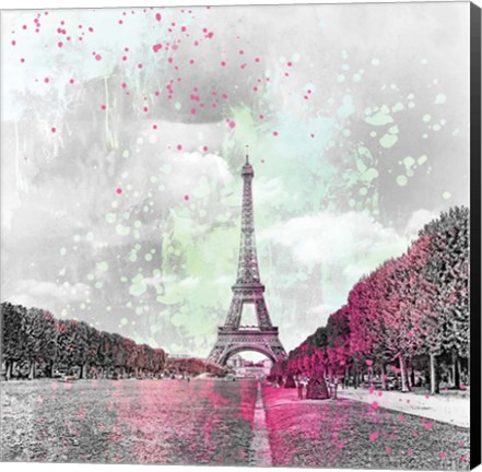 Framed Eiffel Tower III Print