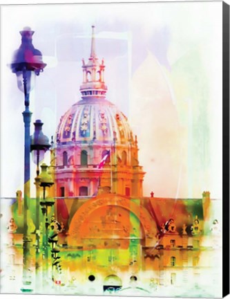 Framed Les Invalides Print