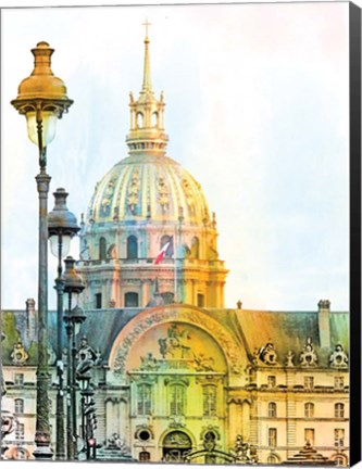 Framed Les Invalides II Print