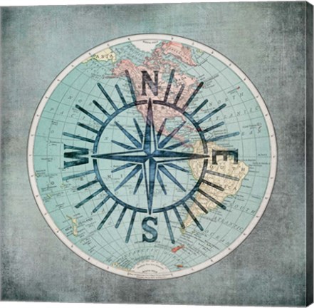 Framed Western Hemisphere Print