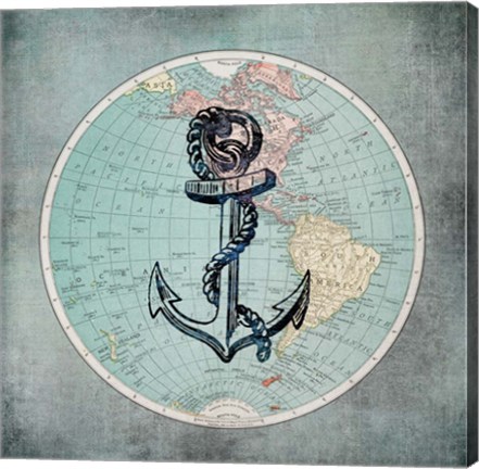 Framed Western Hemisphere II Print