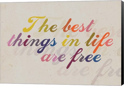 Framed Best Things Print