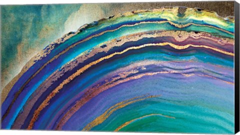 Framed Rainbow Agate Island Print