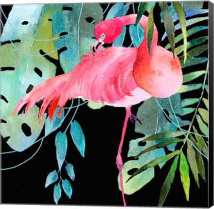 Framed Brazil Flamingo Print