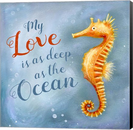 Framed Seahorse Print
