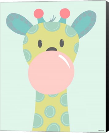 Framed Kid Giraffe Print