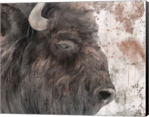 Framed Yellowstone Buffalo Print