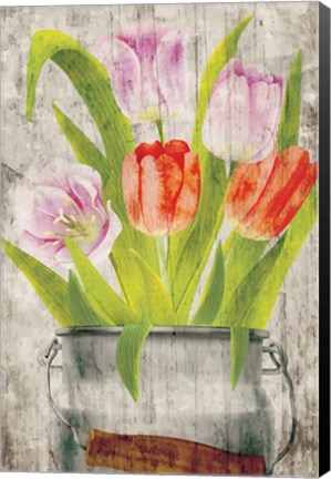 Framed Tulips III Print