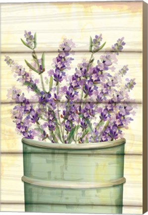 Framed Floral Lavender IV Print