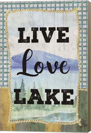 Framed Love, Love, Lake Print