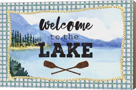 Framed Welcome to the Lake Print