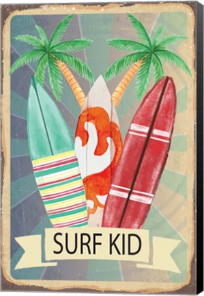 Framed Surf Kid Print