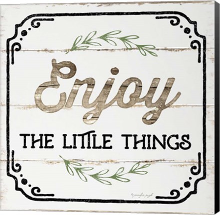 Framed Enjoy the Little Things Print