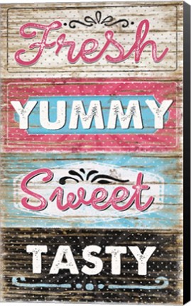 Framed Fresh, Yummy, Sweet, Tasty Print