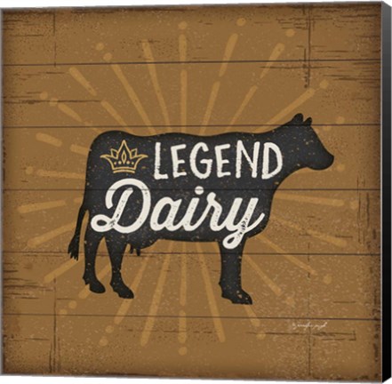 Framed Legend Dairy Print