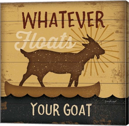 Framed Floats Your Goat Print