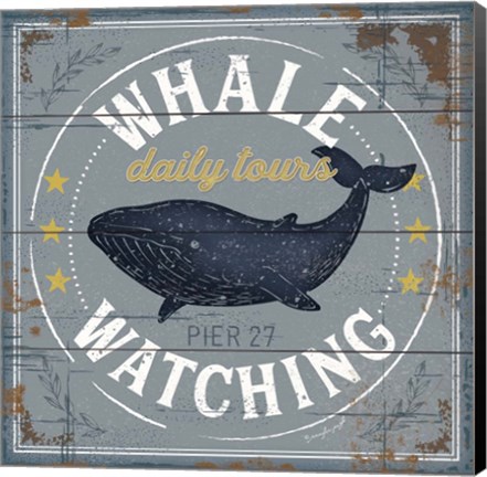 Framed Whale Watching Print