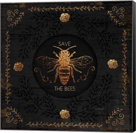 Framed Save the Bees Print