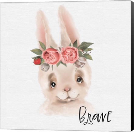 Framed Brave Rabbit Print