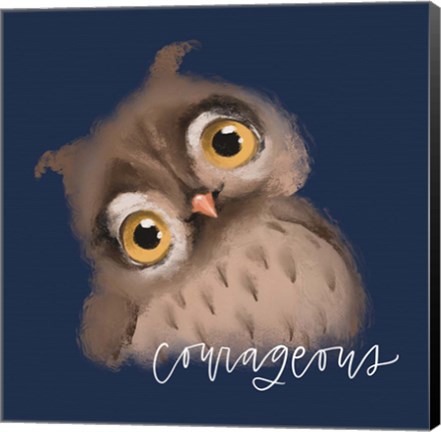 Framed Courageous Owl Print