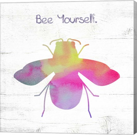 Framed Bee Yourself Print