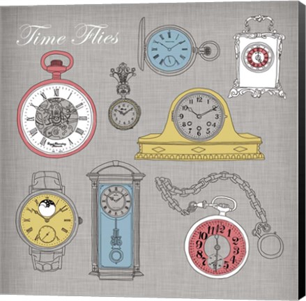 Framed Time Flies Print
