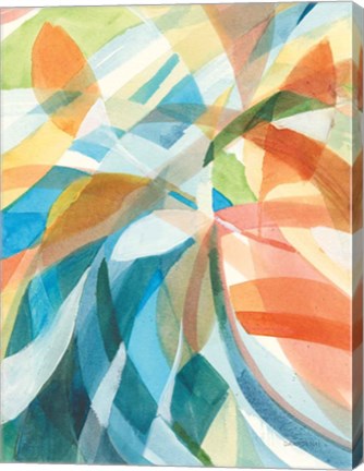 Framed Colorful Abstract I Print