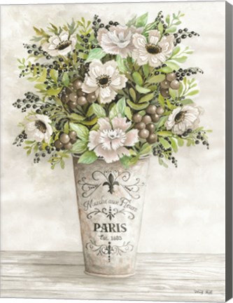 Framed French Floral II Print