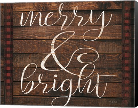 Framed Merry &amp; Bright Print