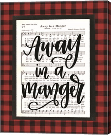 Framed Away in a Manger Print