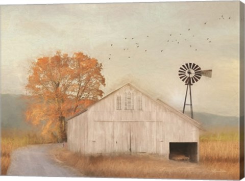 Framed Fall Barn in Muir Print