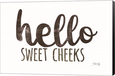 Framed Hello Sweet Cheeks Print