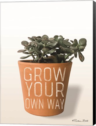 Framed Succulent Grow Your Own Way Print