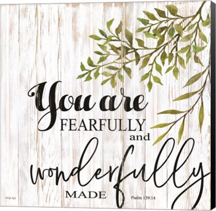 Framed You are Fearfully and Wonderfully Made Print