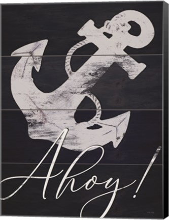 Framed Anchor Ahoy Print