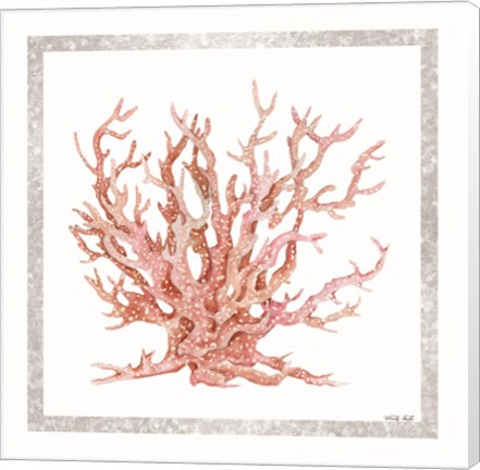 Framed Pink Coastal Coral II Print