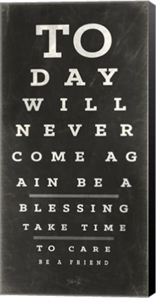 Framed Eye Chart III Print