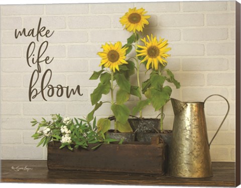 Framed Make Life Bloom Print