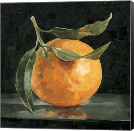 Framed Dark Orange Still Life I Print