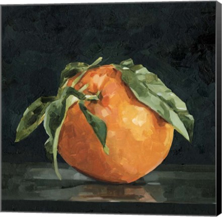 Framed Dark Orange Still Life II Print