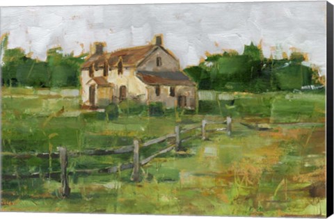 Framed Countryside Home II Print