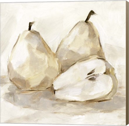 Framed White Pear Study I Print