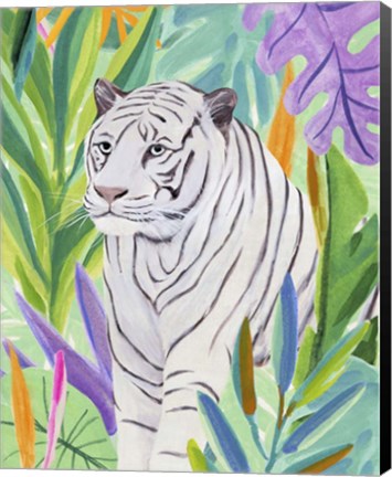 Framed Tropic Tiger I Print