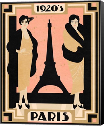 Framed 1920&#39;s Paris II Print