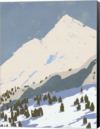 Framed Bunny Slopes I Print