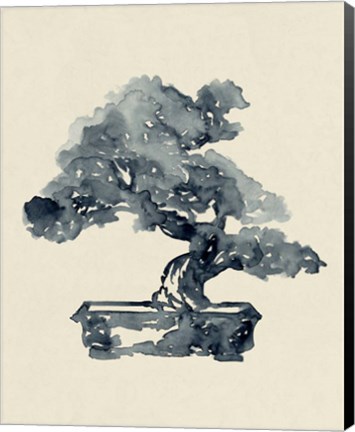 Framed Indigo Bonsai II Print