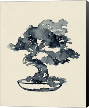 Framed Indigo Bonsai IV Print