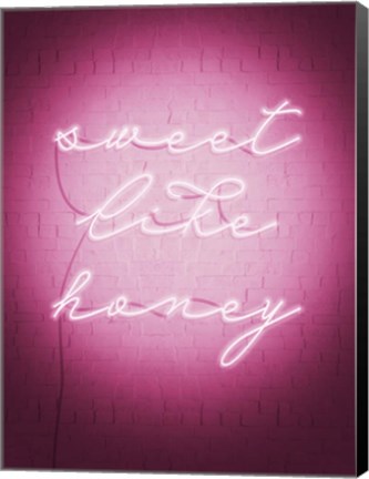 Framed Sweet Neon II Print