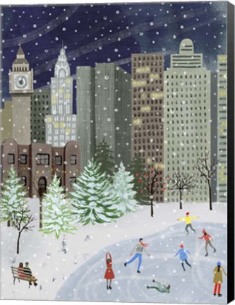 Framed Christmas in the City I Print