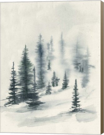 Framed Misty Winter II Print